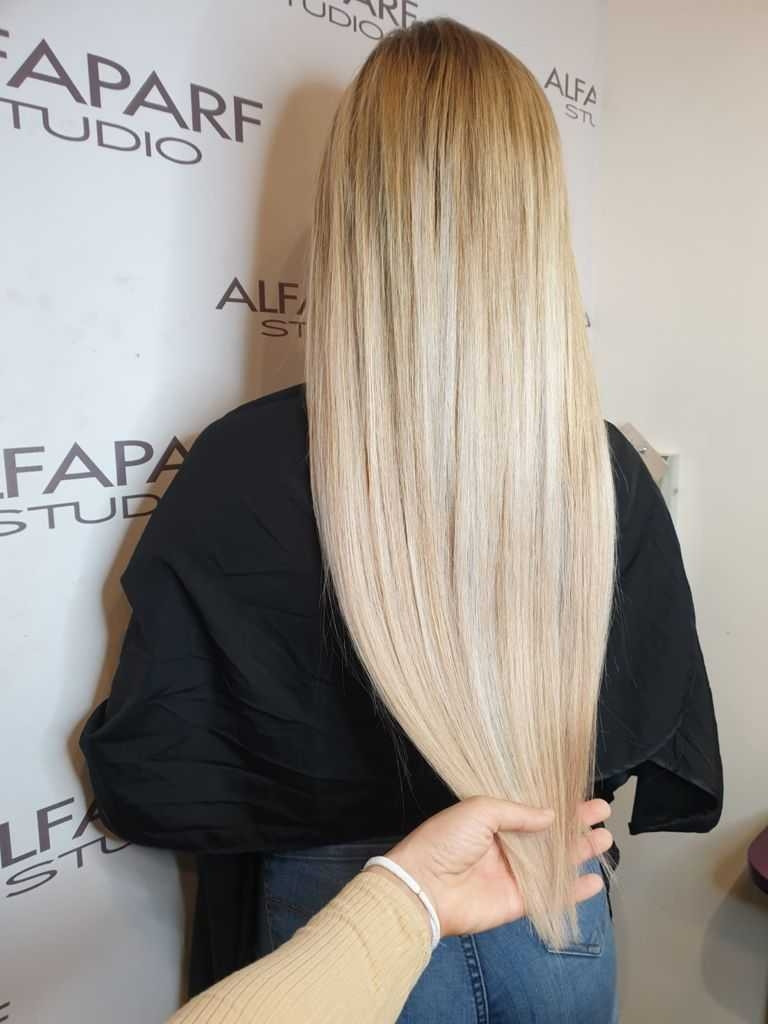 Alfaparf Studio Ada Mall #beograd Nadogradnja kose Nadogradnja kose keratinom / mikroring tehnikom - po pramenu