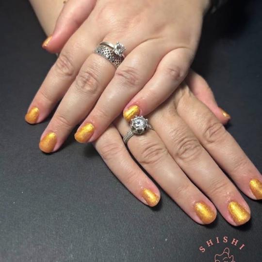 Shishi beauty studio #beograd Ojačavanje noktiju Korekcija ojačavanja noktiju gelom S dužina + sp