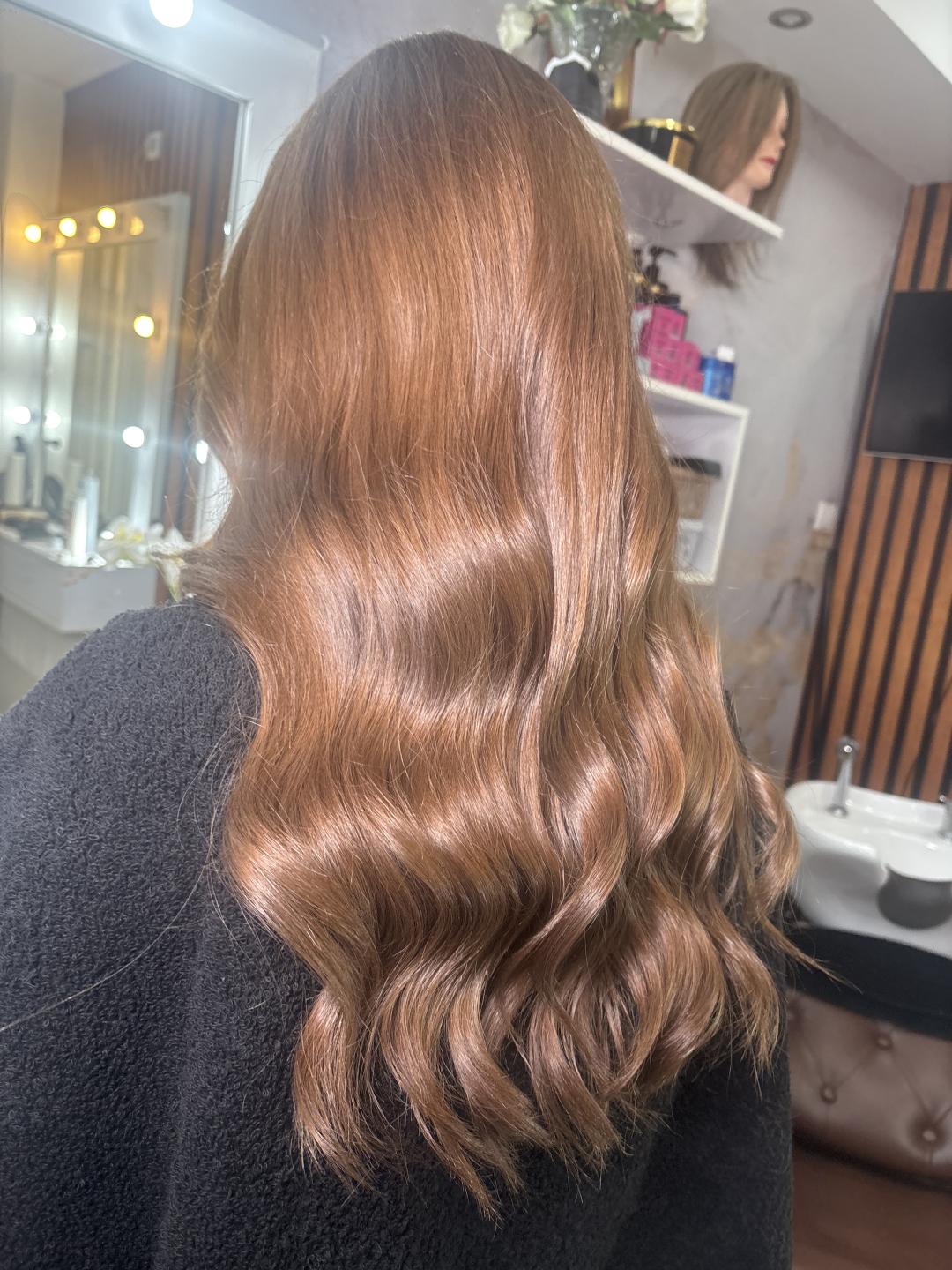 Rista Beauty salon #beograd Feniranje i stilizovanje Feniranje na lokne - duga kosa