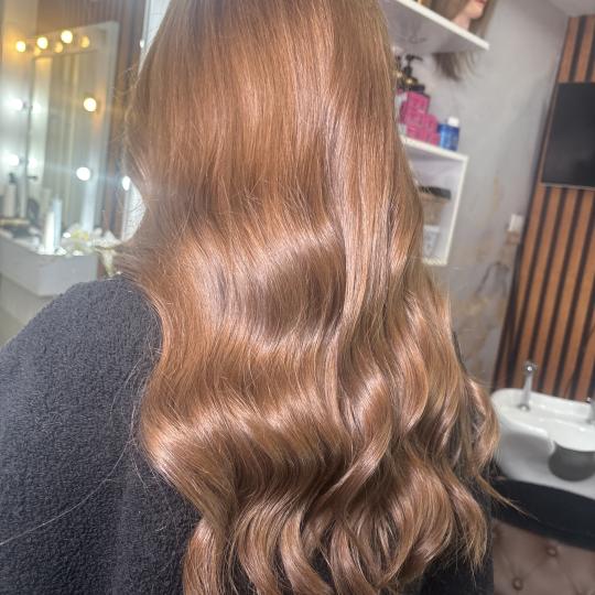Rista Beauty salon #beograd Feniranje i stilizovanje Feniranje na lokne - duga kosa Feniranje -talas