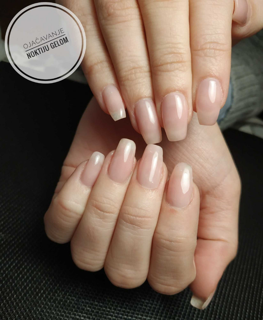 Ojačavanje noktiju gelom dužina 1 - Right Beauty, Beograd Ojačavanje noktiju Nokti Ojačavanje noktiju, Beograd, Centar, Stari grad, Dorćol