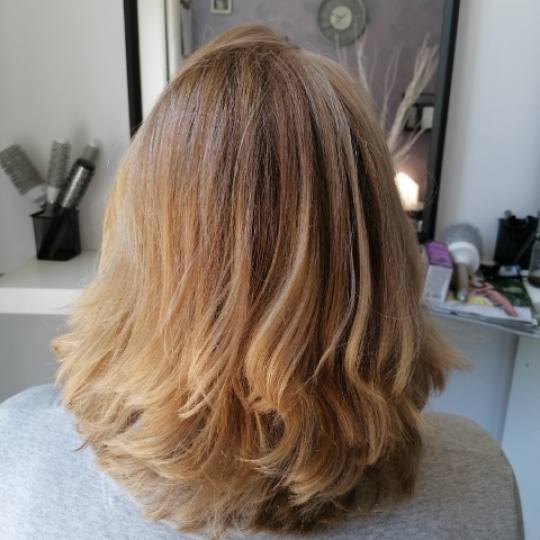Salon Klinik #beograd Žensko šišanje Žensko šišanje + feniranje na ravno - duga kosa