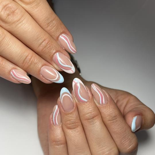 Princess beauty salon #nis Ojačavanje noktiju Korekcija ojačavanja noktiju gelom - S dužina