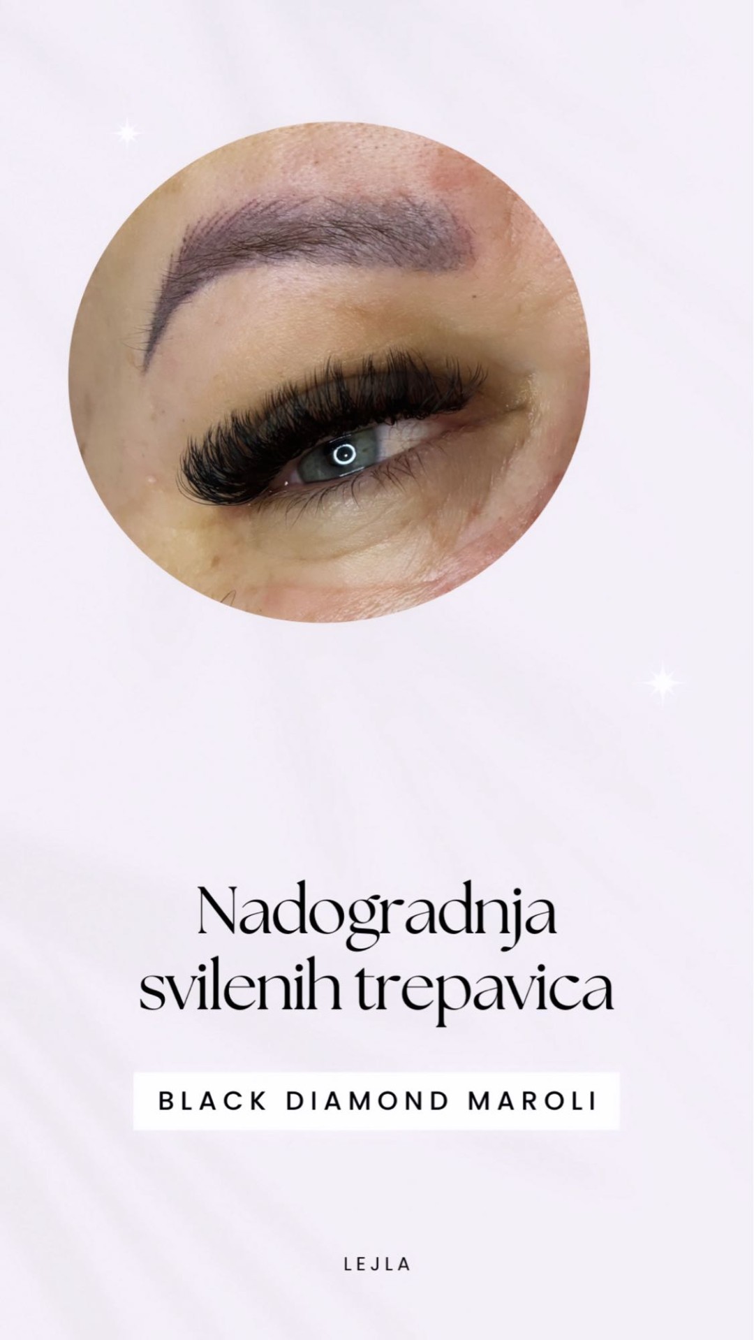 Nadogradnja svilenih trepavica - 5D - Black Diamond Maroli, Novi Sad Nadogradnja trepavica Lice Nadogradnja trepavica, Novi Sad, Centar - Stari grad