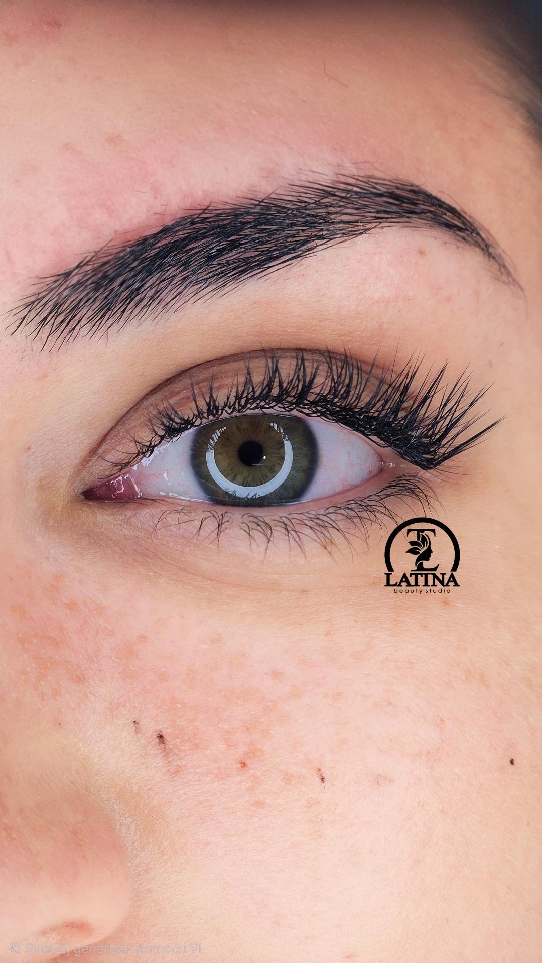 Nadogradnja svilenih trepavica L zakrivljenost - Latina beauty studio, Beograd Trepavice Lice Trepavice, Beograd, Voždovac