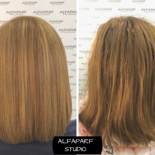Alfaparf Studio #beograd Pramenovi Izvlačenje pramenova blanšem + preliv - kosa srednje dužine