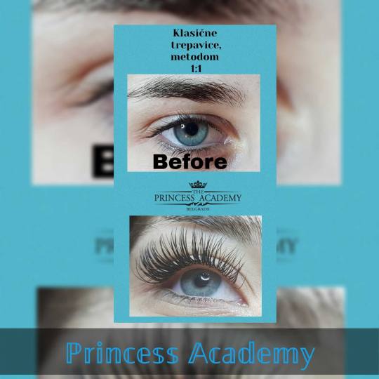 The Princess Academy #beograd Nadogradnja trepavica Nadogradnja svilenih trepavica - 1 na 1