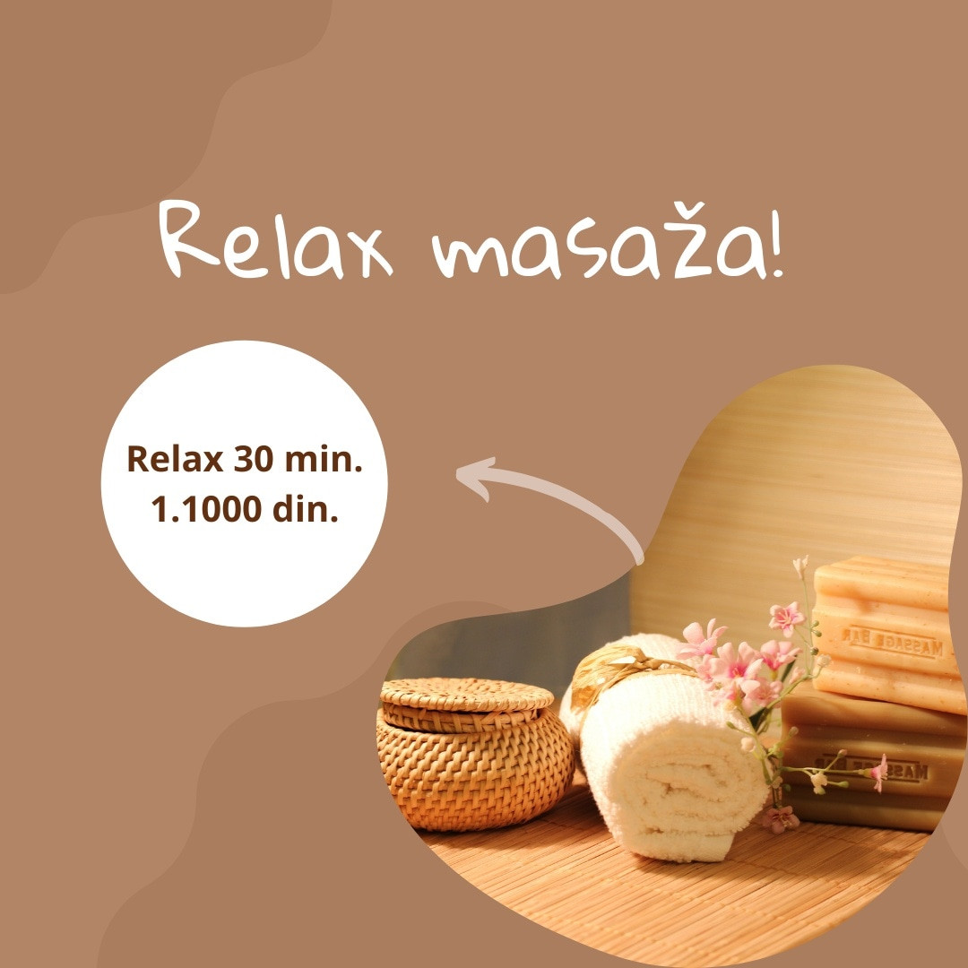 Viva Derm #beograd Masaža za opuštanje / relax / antistres Relaks masaža za dame - 30 minuta