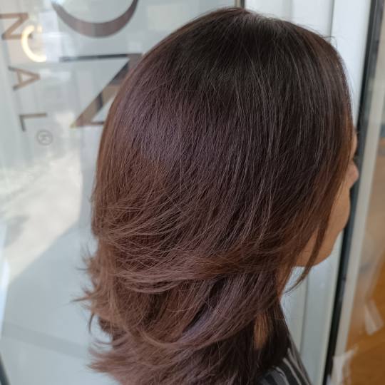 Mstyle3 #beograd Farbanje kose Uslužno farbanje cele dužine - kosa srednje dužine