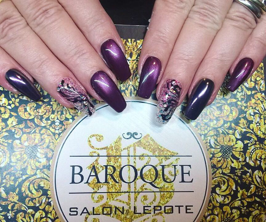 Baroque #beograd Izlivanje noktiju Izlivanje noktiju gelom + gel lak - duži nokti