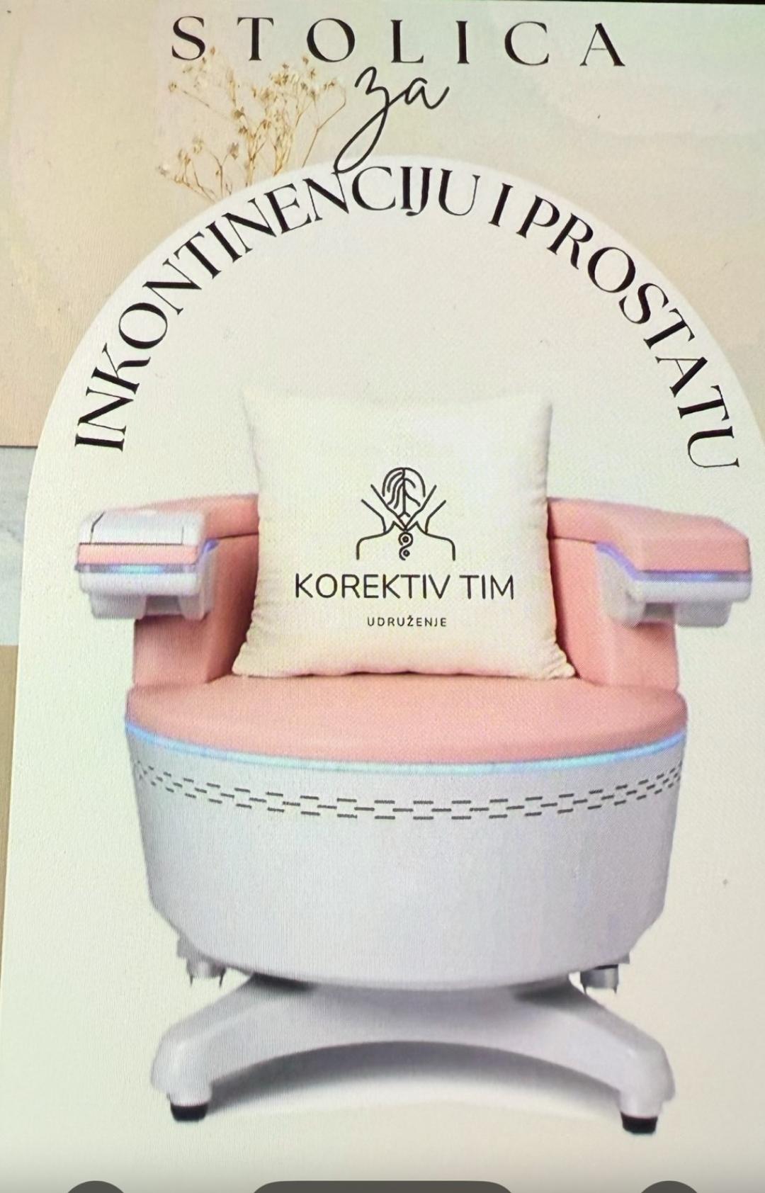 Stolica za inkontinenciju - Korektiv tim, Beograd EMS trening Telo EMS trening, Beograd, Palilula centralni deo