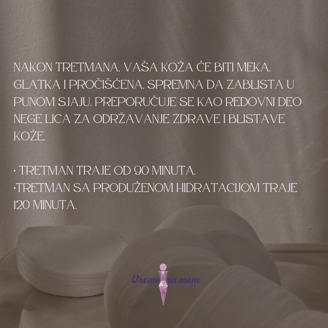 Higijenski tretman lica + Oxygen tretman gratis - Vreme za mene, Novi Sad Tretman lica Lice Tretman lica, Novi Sad, Sajmište, Detelinara, Banatić