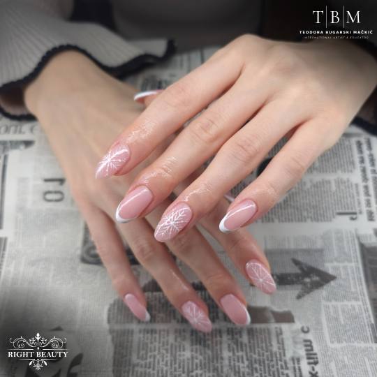 Right Beauty #beograd Gel lak Manikir + gel lak sa raber bazom (srednji) - kod Teodore