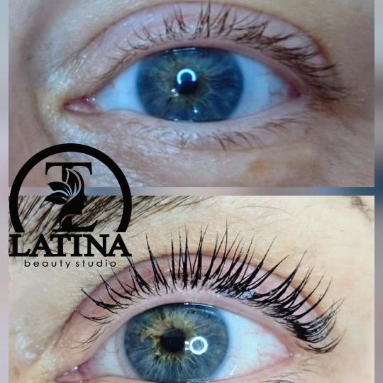 Latina beauty studio #beograd Trepavice Lash lift + farbanje trepavica