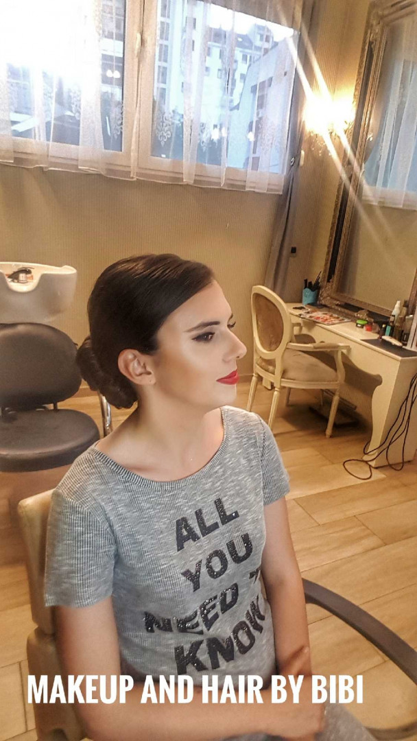 Bibi beauty centar #beograd Make-up / šminkanje Profesionalno šminkanje + veštačke trepavice + svečana frizura