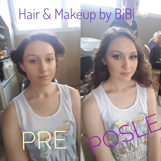 Bibi beauty centar #beograd Make-up / šminkanje Profesionalno šminkanje + veštačke trepavice + s