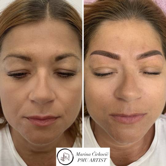 Aurora Beauty Studio #beograd Trajna šminka Puder obrve