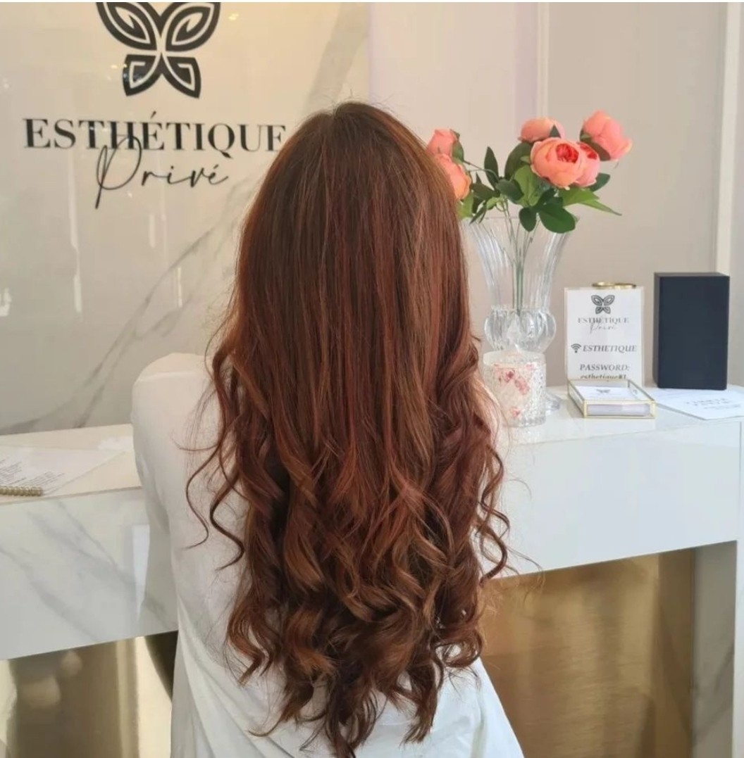 Esthetique Privé #beograd Farbanje kose Farbanje cele dužine - GOLDWELL, MONPLATIN - duga kosa