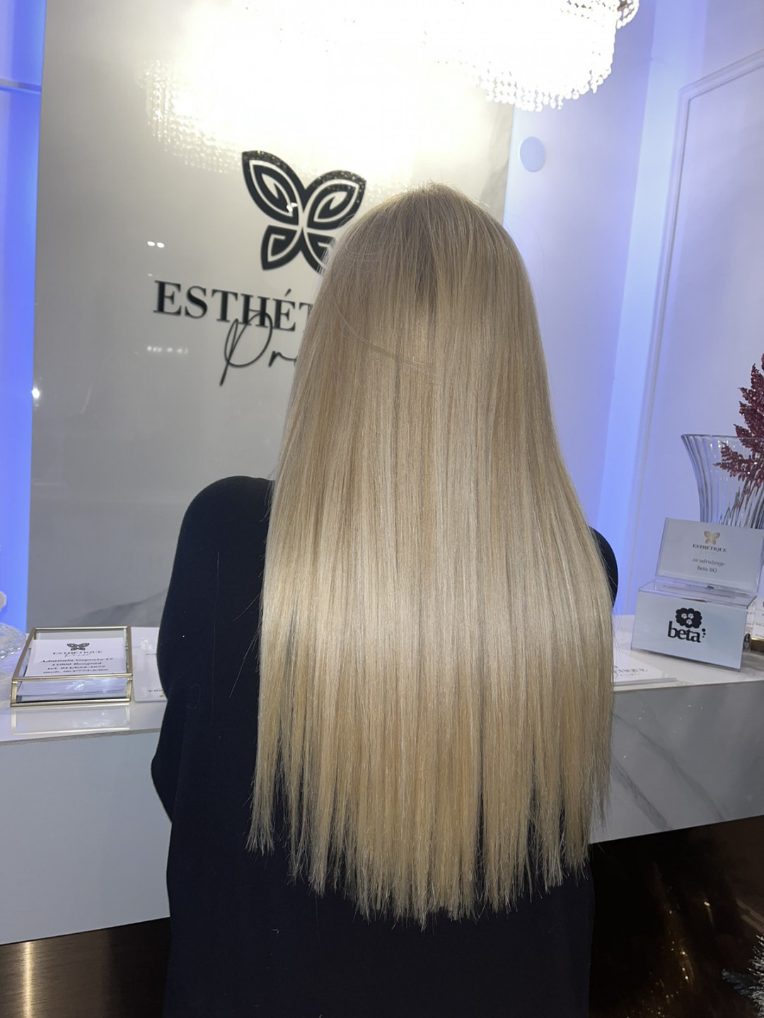 Esthetique Privé #beograd Nadogradnja kose Nadogradnja kose po pramenu - 70cm