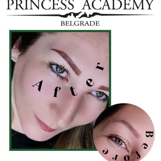 The Princess Academy #beograd Trajna šminka Puder obrve