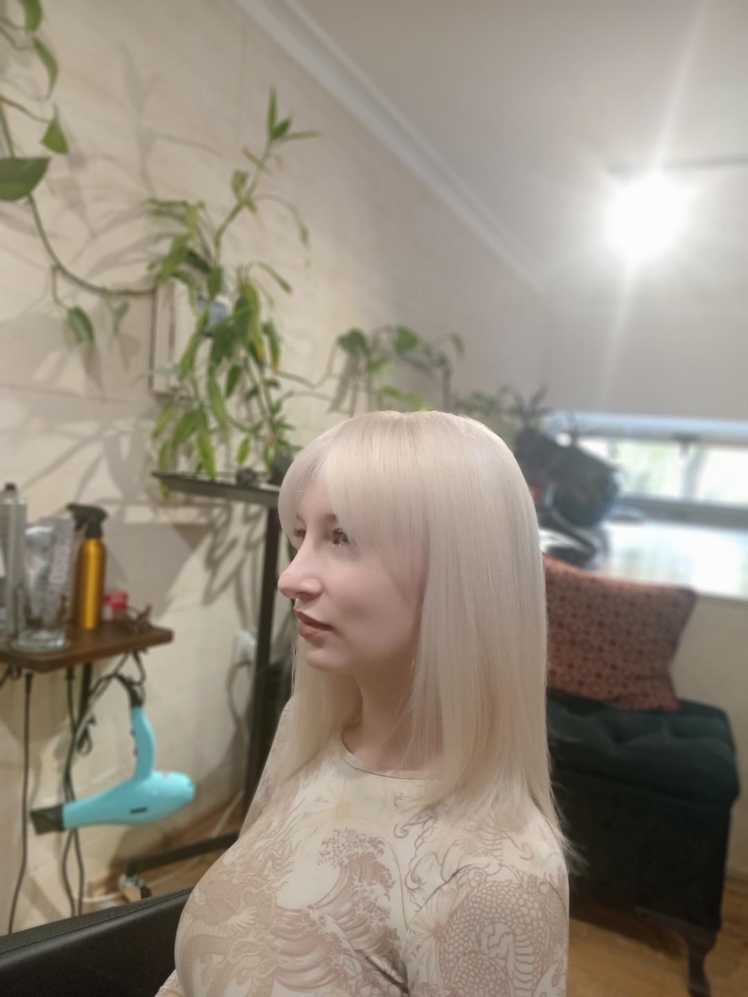 Blajhanje + preliv + nega kose - duga kosa - Frizerska Radionica, Beograd Blajhanje kose Frizerski saloni Blajhanje kose, Beograd, Vračar, Čubura, Crveni krst