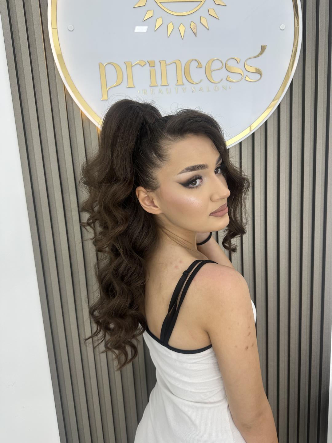 Svečana frizura - rep - Princess beauty, Niš Pletenice, kike, punđe Frizerski saloni Pletenice, kike, punđe, Niš, Palilula