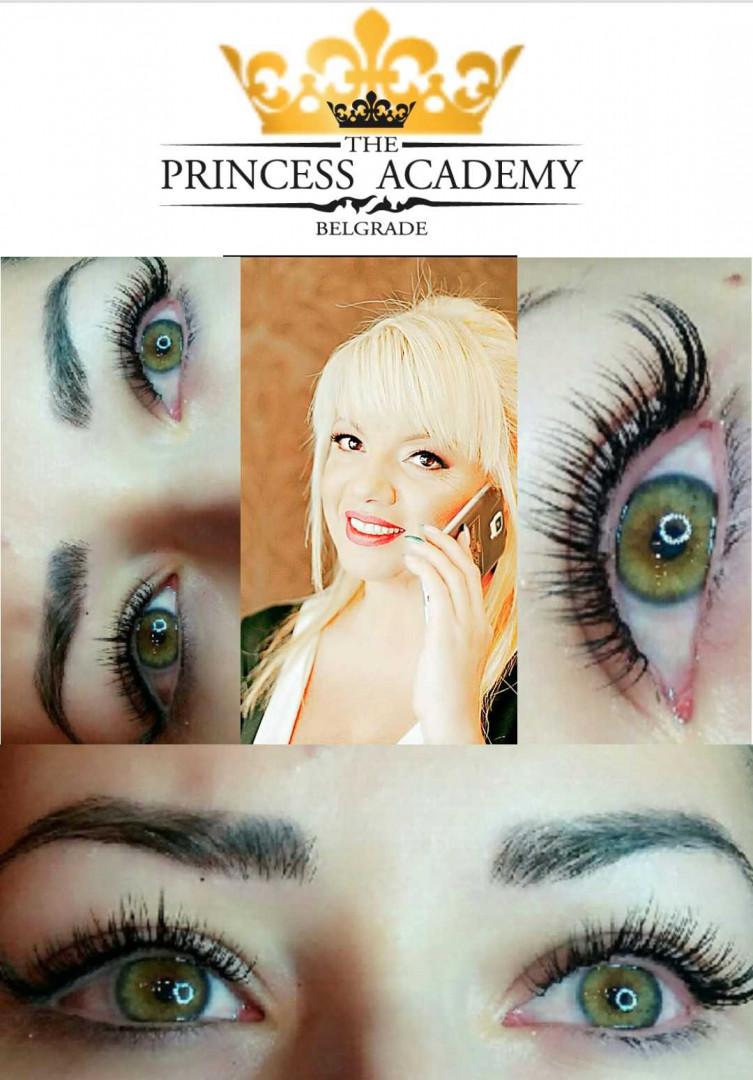 The Princess Academy #beograd Nadogradnja trepavica Nadogradnja svilenih trepavica - 1 na 1