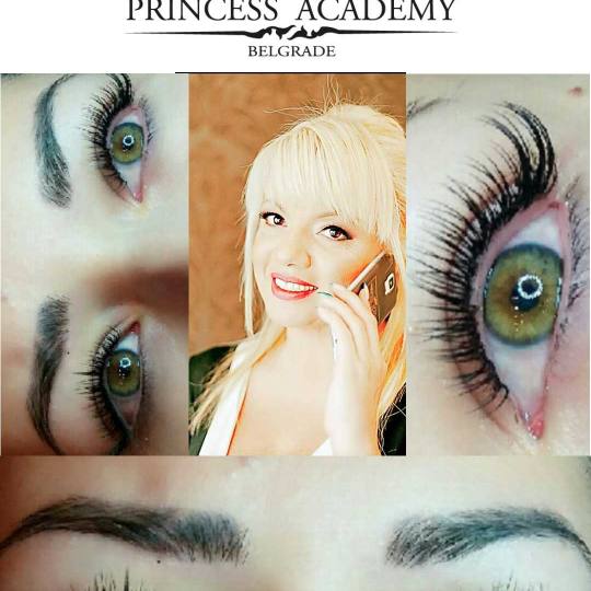 The Princess Academy #beograd Nadogradnja trepavica Nadogradnja svilenih trepavica - 1 na 1