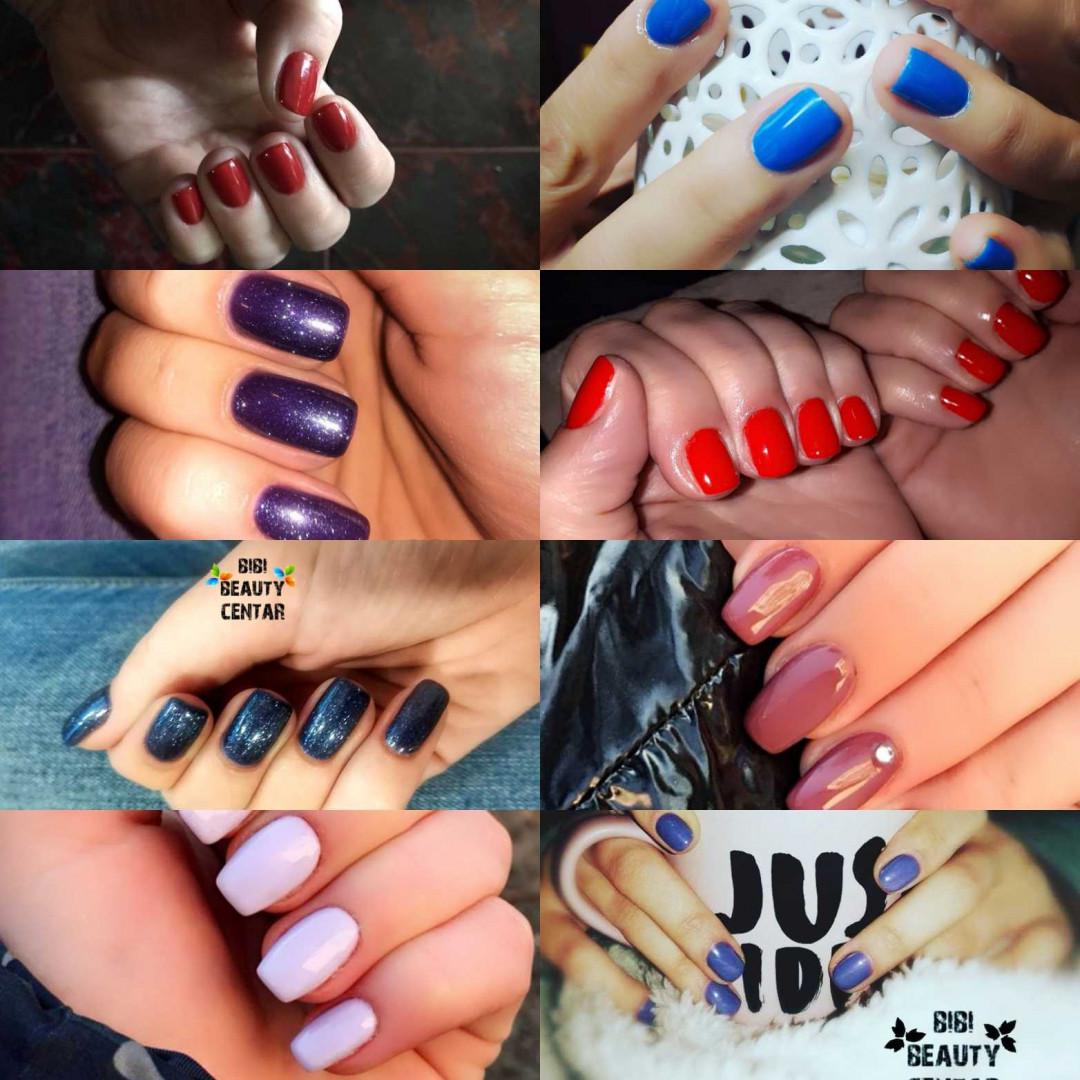 Bibi beauty centar #beograd Izlivanje noktiju Izlivanje noktiju gelom - kratki nokti