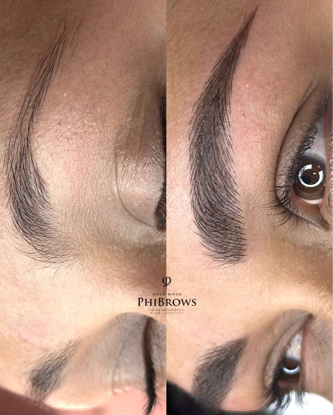 Estetic studio Ognjanović #beograd Trajna šminka Trajna šminka obrva - kombinovana tehnika