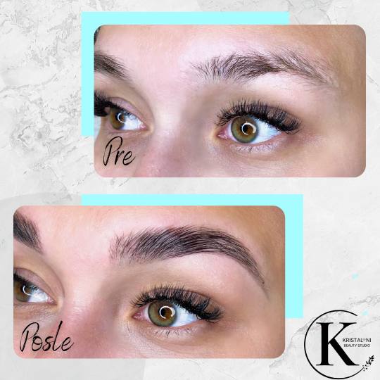 Kristal. NI Beauty Studio #nis Trepavice Brow lift + farbanje obrva (po želji)