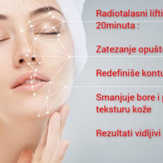 Kozmetički Studio Rada O #beograd Tretman lica Radiotalasni lifting - lice