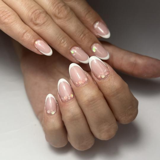 Princess beauty salon #nis Ojačavanje noktiju Korekcija ojačavanja noktiju gelom - S dužina