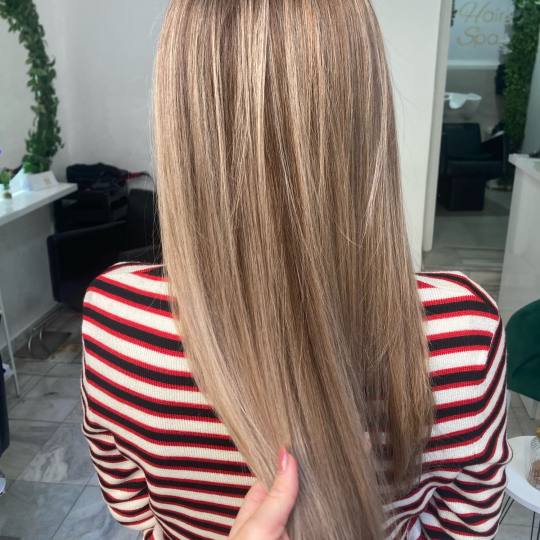 Atelje Glossy Hair #beograd Pramenovi Pramenovi na foliju - duga kosa