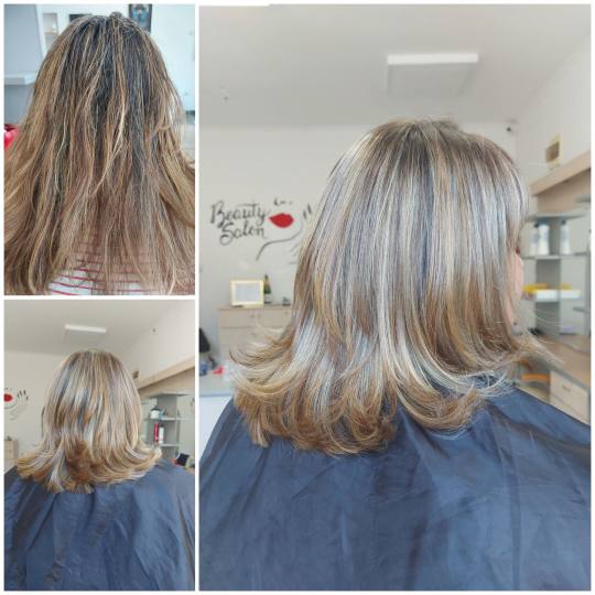 Topaz Beauty #beograd Pramenovi Pramenovi, sisanje i feniranje Pramenovi na foliju - kosa srednje du