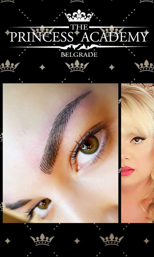 The Princess Academy #beograd Trajna šminka Puder obrve