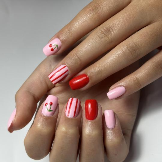 Princess beauty salon #nis Ojačavanje noktiju Korekcija ojačavanja noktiju gelom - S dužina Nokti