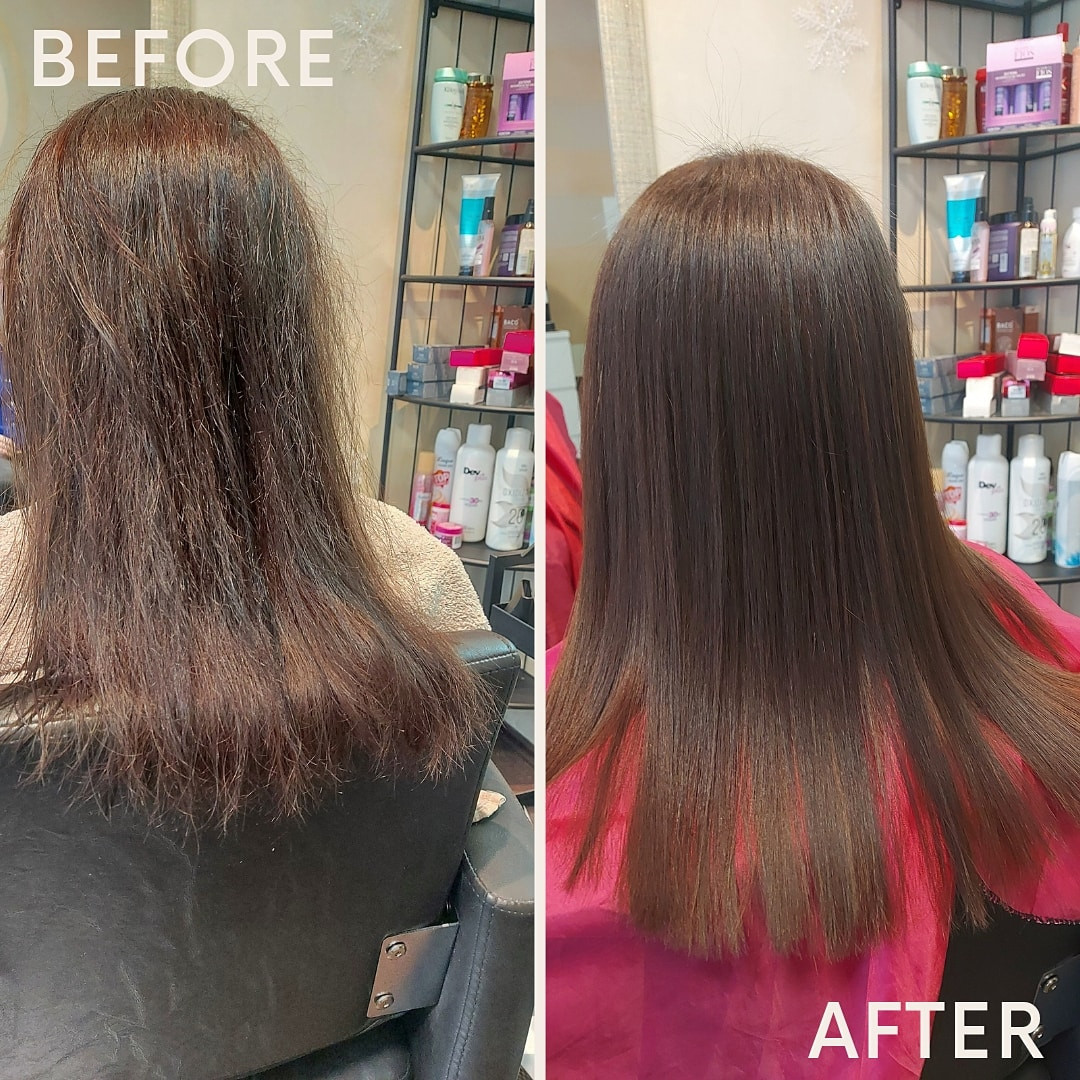 Beautystudio Dasha #beograd Keratinski tretmani Keratinsko ispravljanje kose +FENIRANJE- kosa kratka