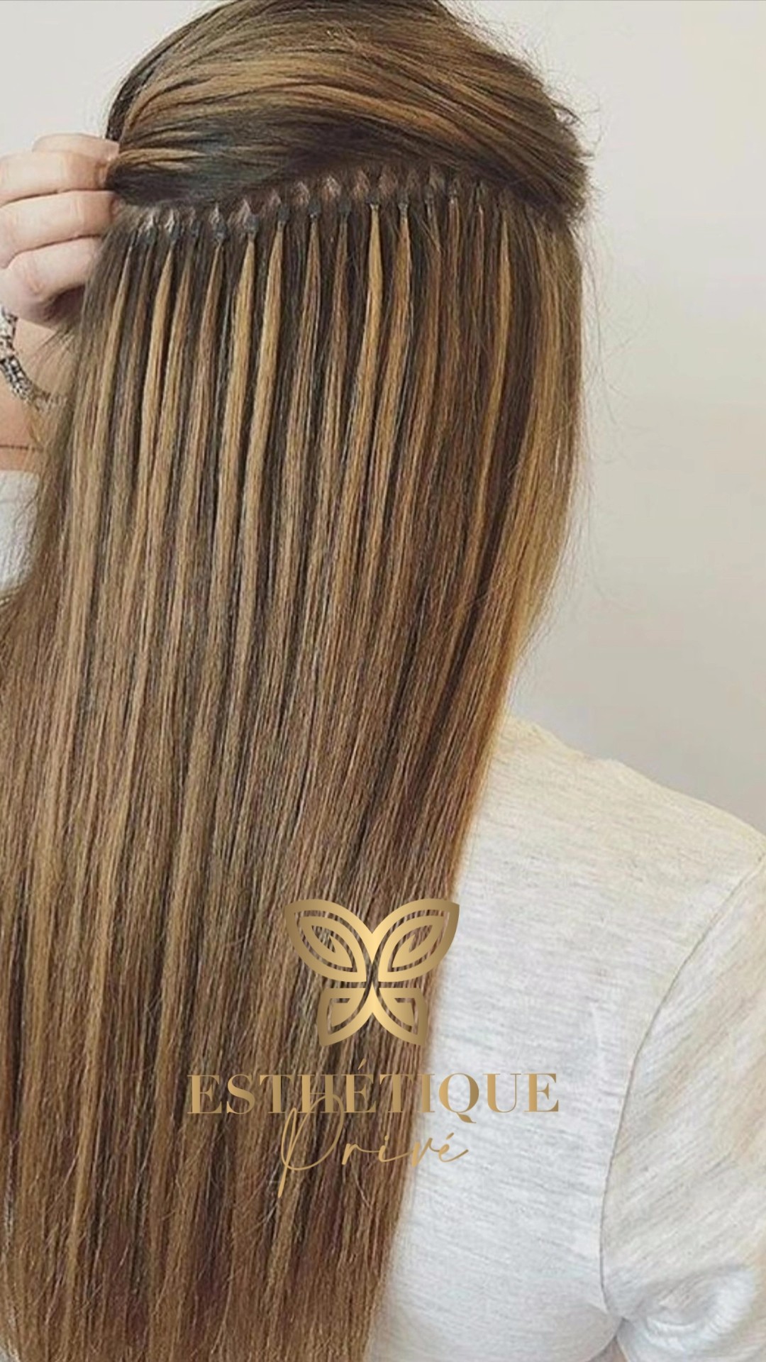 Esthetique Privé #beograd Nadogradnja kose Nadogradnja kose - 150 pramenova