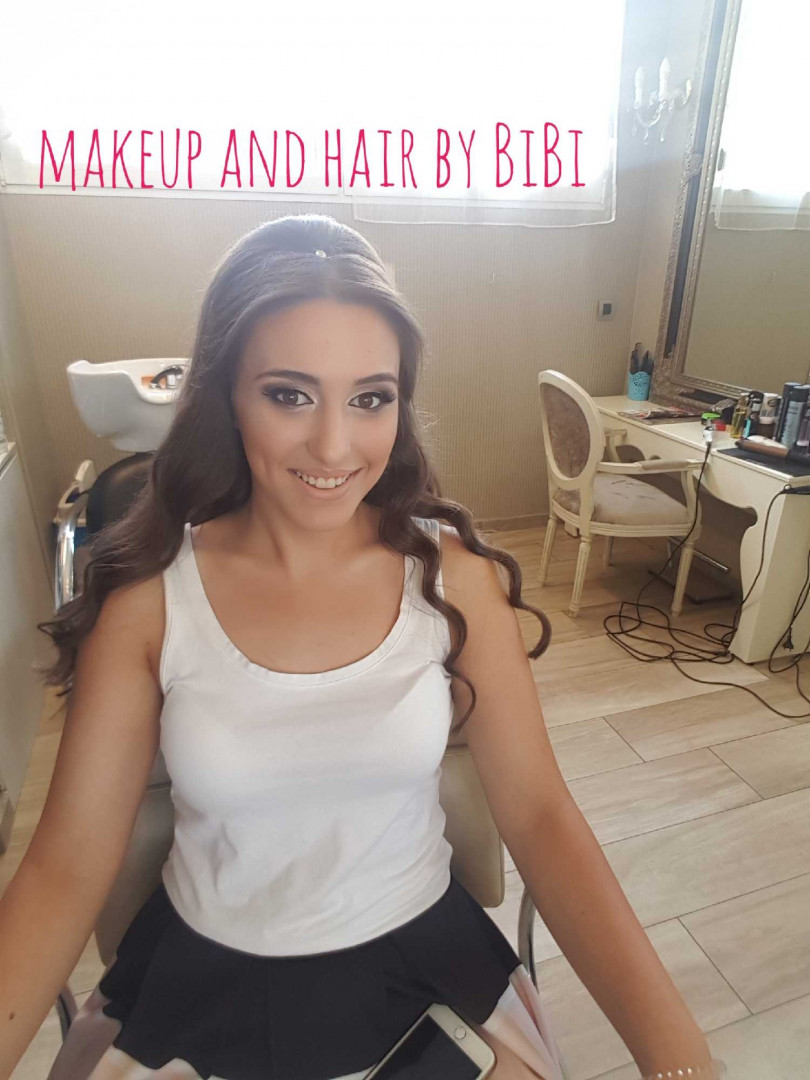 Bibi beauty centar #beograd Make-up / šminkanje Profesionalno šminkanje + veštačke trepavice + svečana frizura