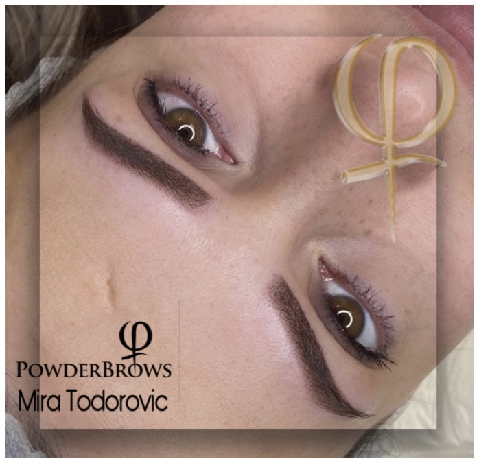 Diamonds & Pearls Beauty Studio #beograd Trajna šminka Phi Powder Ombre Brows + prva korekcija nakon 1 meseca