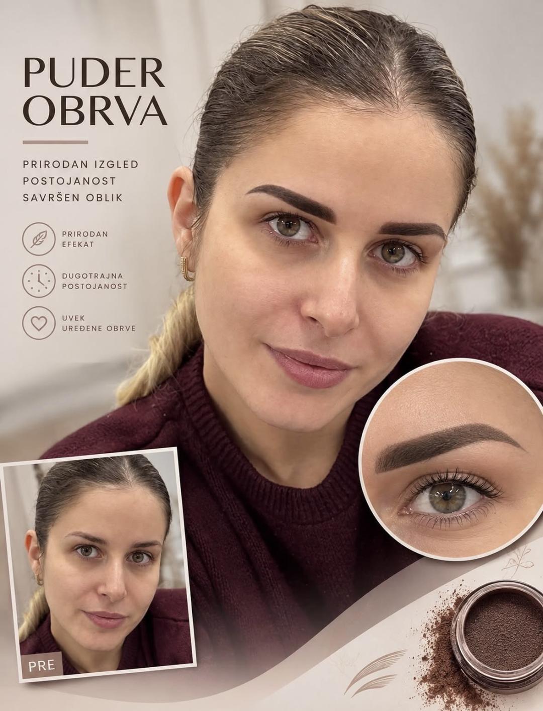 Beauty by Tamara #beograd Obrve Akcija Puder obrve