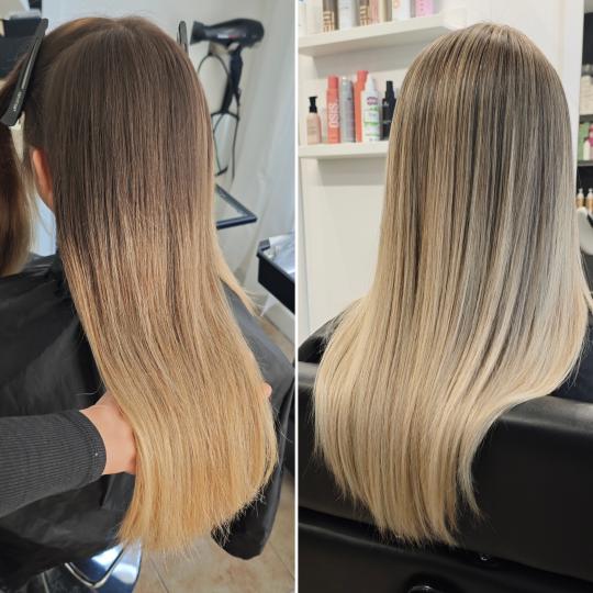 Kotenkova Studio & Education #beograd Pramenovi Blond tehnike cele dužine - duga kosa Tako izgleda 