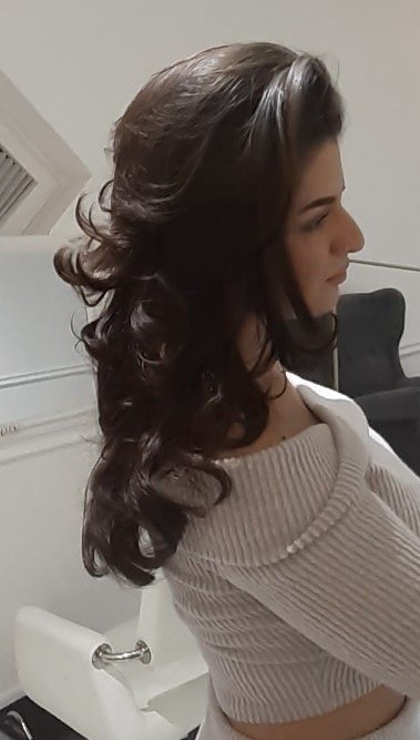 Dve mace 2 #beograd Feniranje i stilizovanje Feniranje na lokne - duga kosa