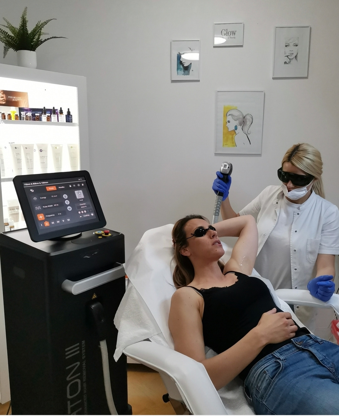 Glow beauty studio #beograd Laserska epilacija Laserska epilacija celih ruku - za dame