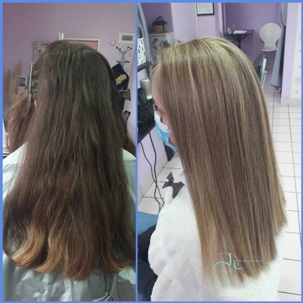 Jovana + #beograd Pramenovi Pramenovi na foliju + preliv - ekstra duga kosa