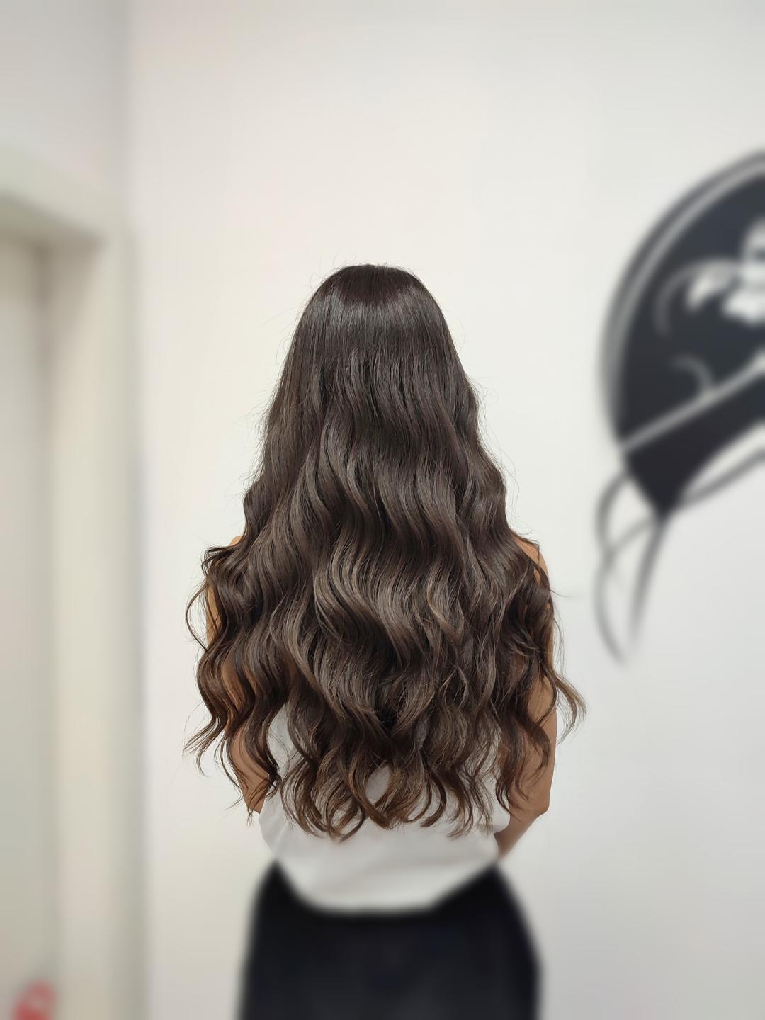 Infinity Hair #novisad Feniranje i stilizovanje Feniranje na talase - extra duga kosa (preko lopatica)