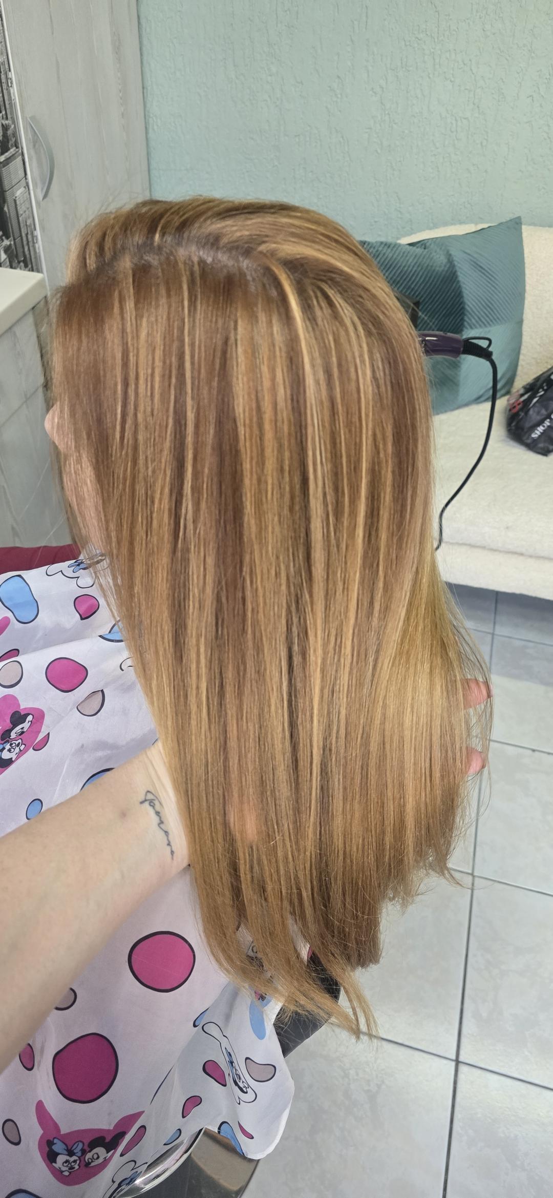 Lilla #novisad Pramenovi Pramenovi na foliju + feniranje - kosa srednje dužine